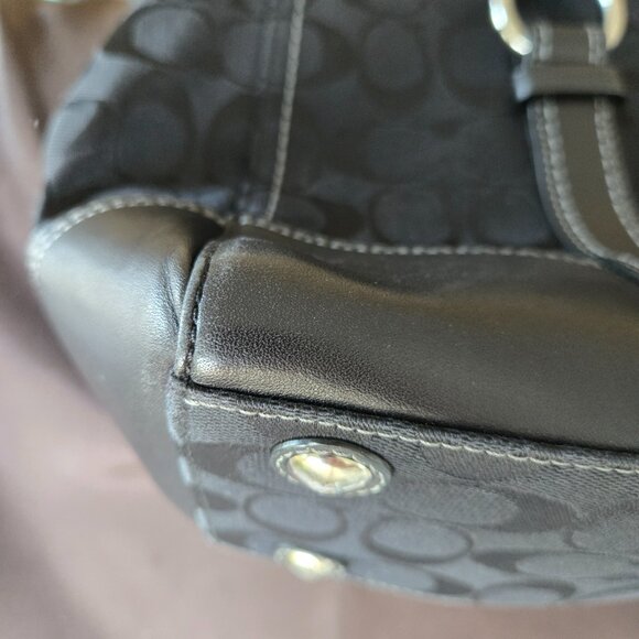 Coach Monogram Satchel Purse and Wristlet - Picture 9 of 12